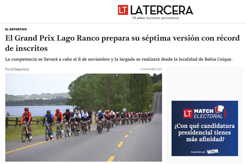 Nota de La Tercera